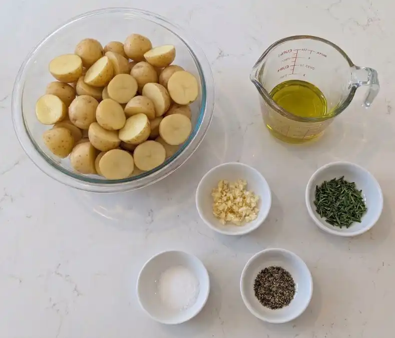 Garlic roasted potatoes ingredients