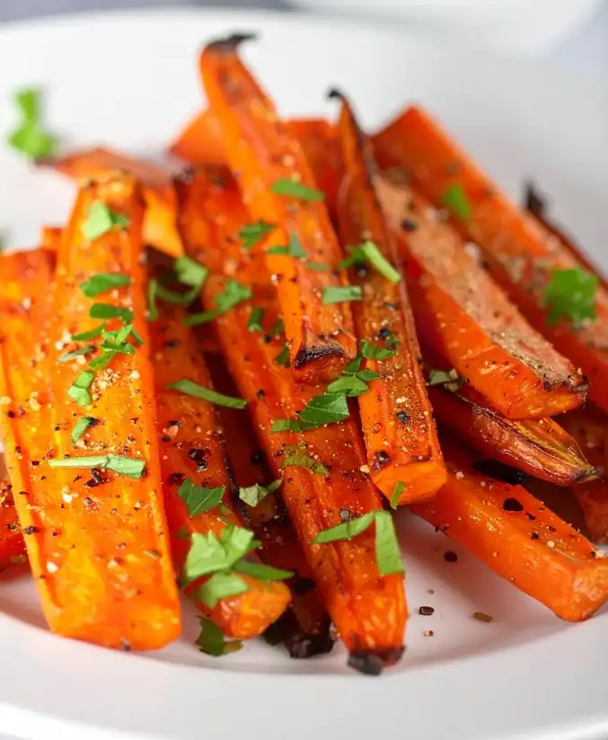 Oven roasted carrots with spices