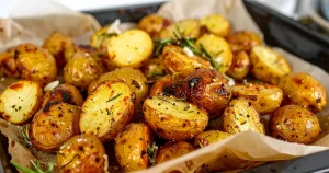 Easy garlic Roasted Potatoes recipe