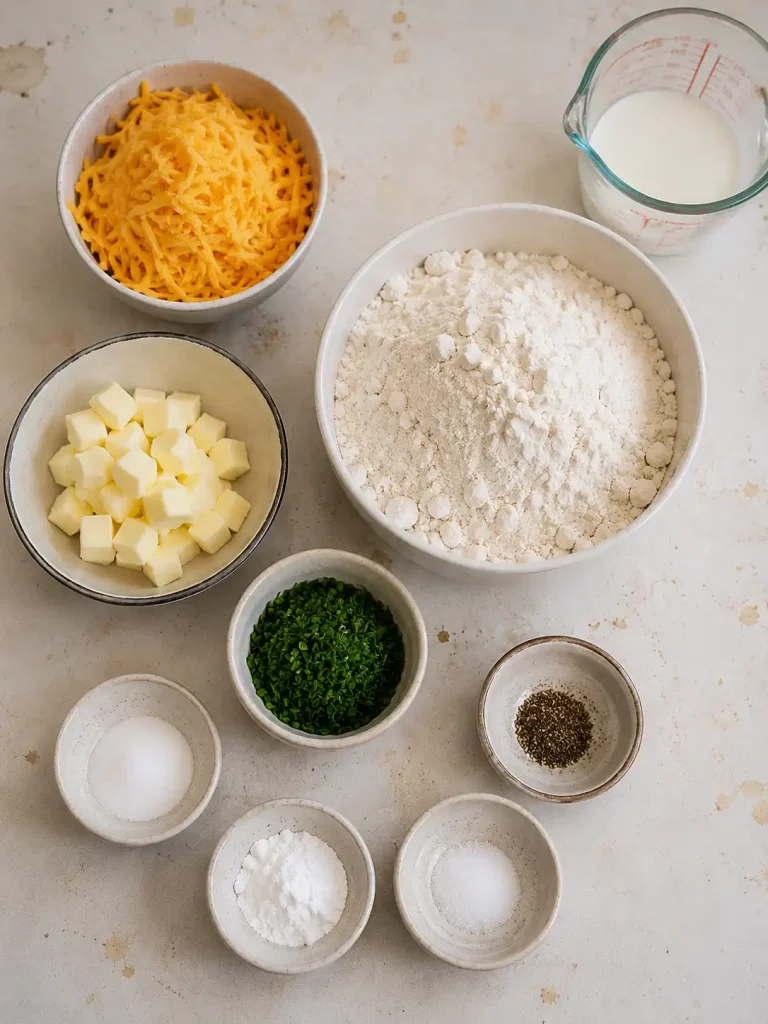 chedar chive biscuits ingredients