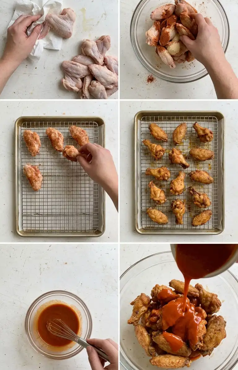 buffalo wings step by step