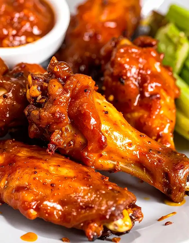 Easy buffalo chicken wings with hot sauce