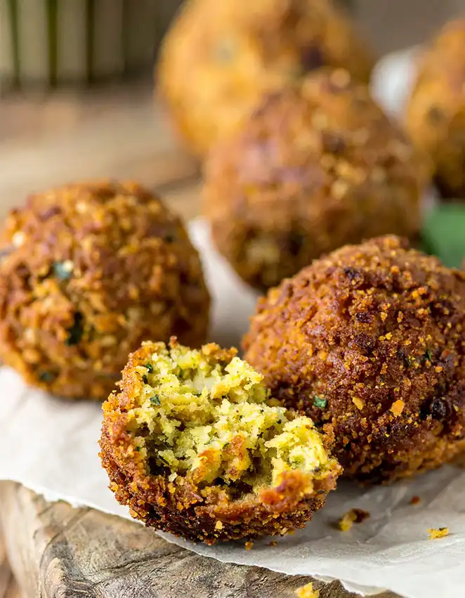 Easy vegan falafel bites for healthy snacks