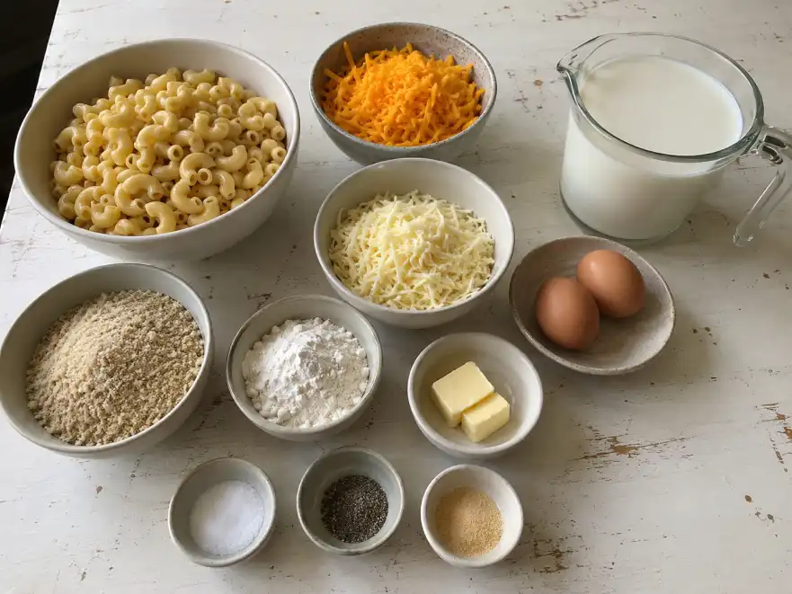 fried mac and cheese balls ingredients