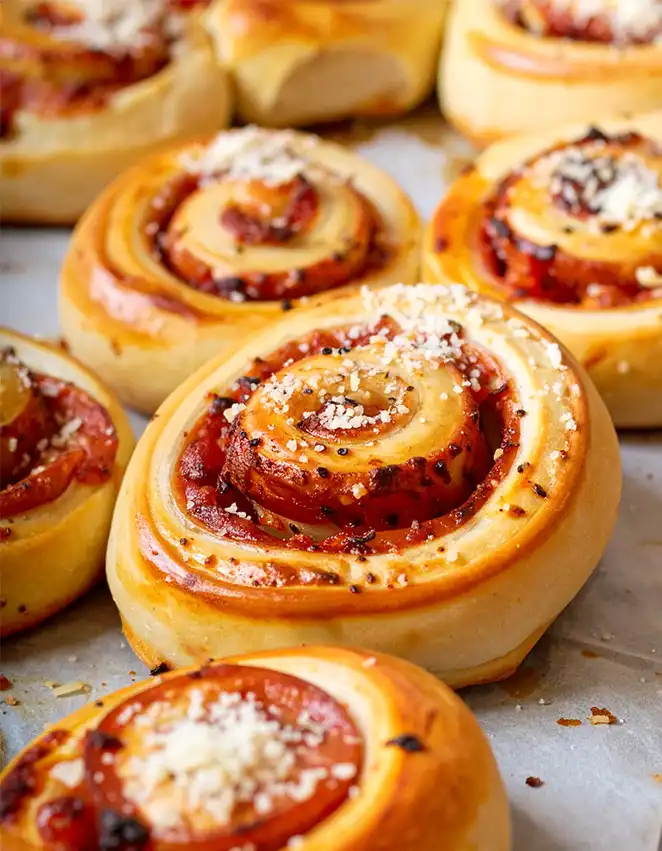 Best pepperoni pizza rolls with parmesan cheese