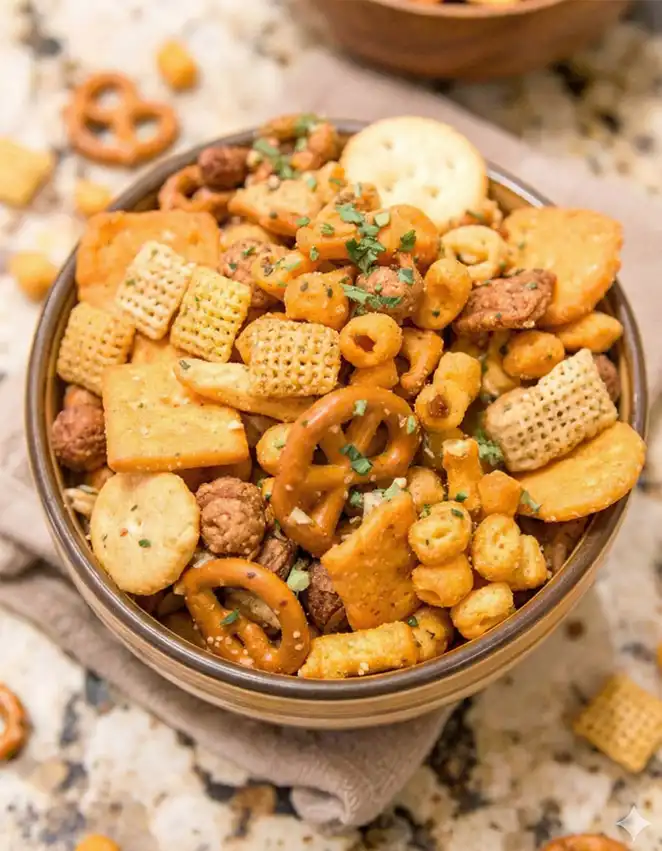 Easy ranch Chex mix snack for party