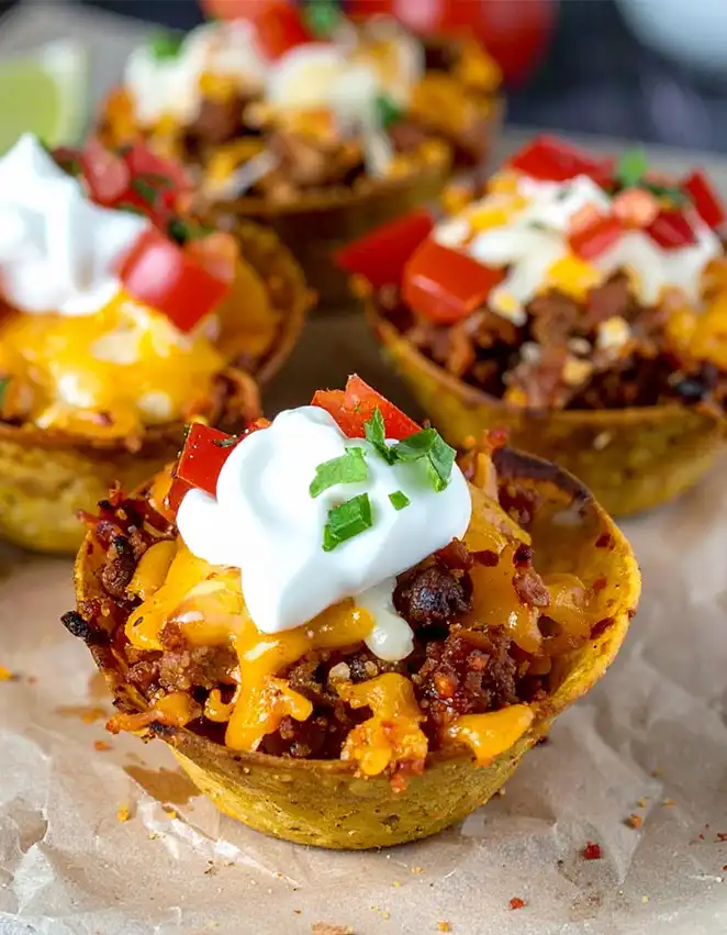 Easy taco cups recipe