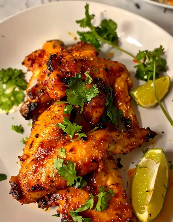 Baked Cilantro lime chicken wings