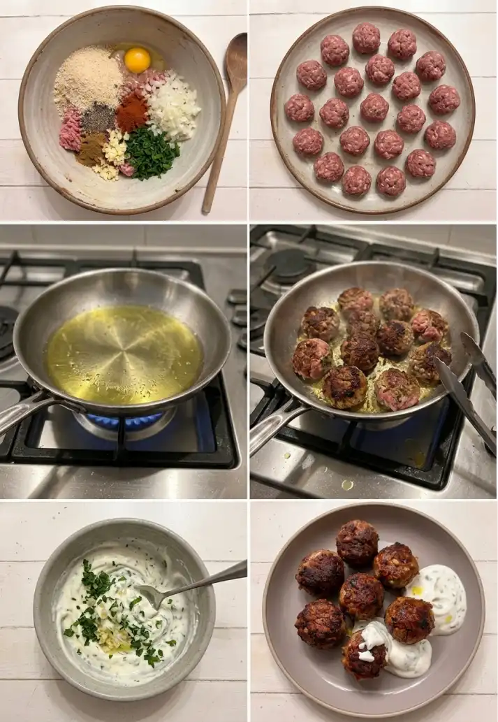 How to make Lamb meatball step by step
