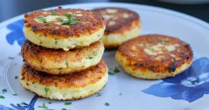 A plate of Mashed potato fritters