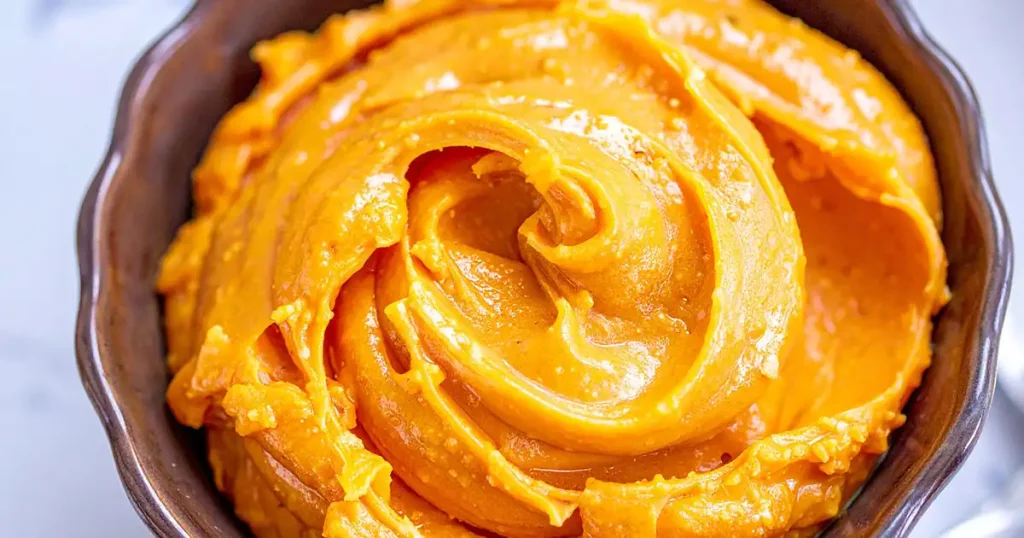 A bowl of creamy anf fluffy pub cheese
