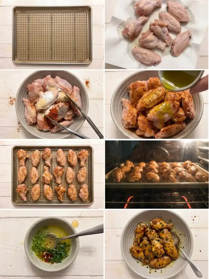 How to make baked Chicken wings with cilantro lime dressing