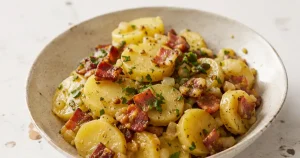Warm potato salad without mayo