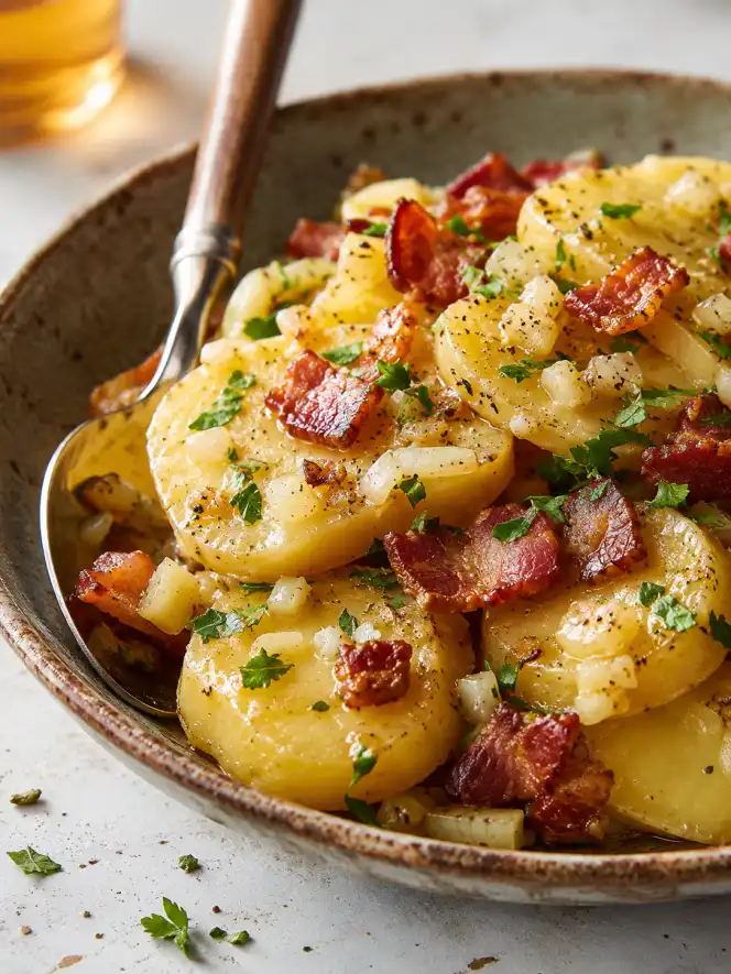 German potato salad with bacon