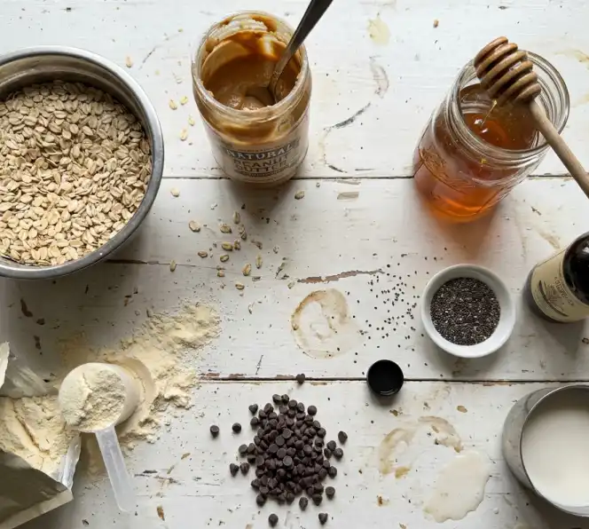 High Protein Energy Bites ingredients