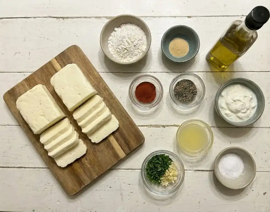 Halloumi cheese Fries ingredients