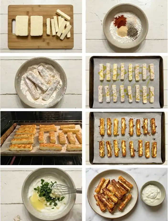 how to make Halloumi cheese Fries