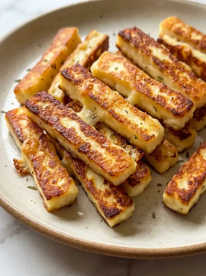 A plate of Halloumi Fries