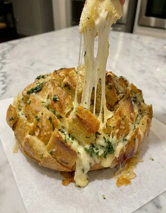 Easy Pull-Apart Cheesy Garlic Bread