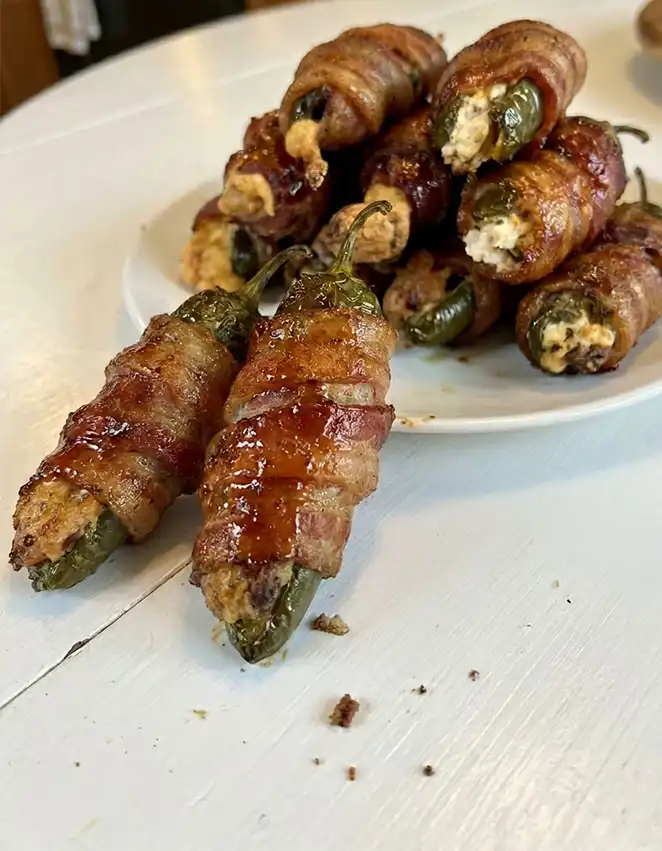 Texas Twinkies (Bacon-wrapped Brisket Stuffed Jalapeños)