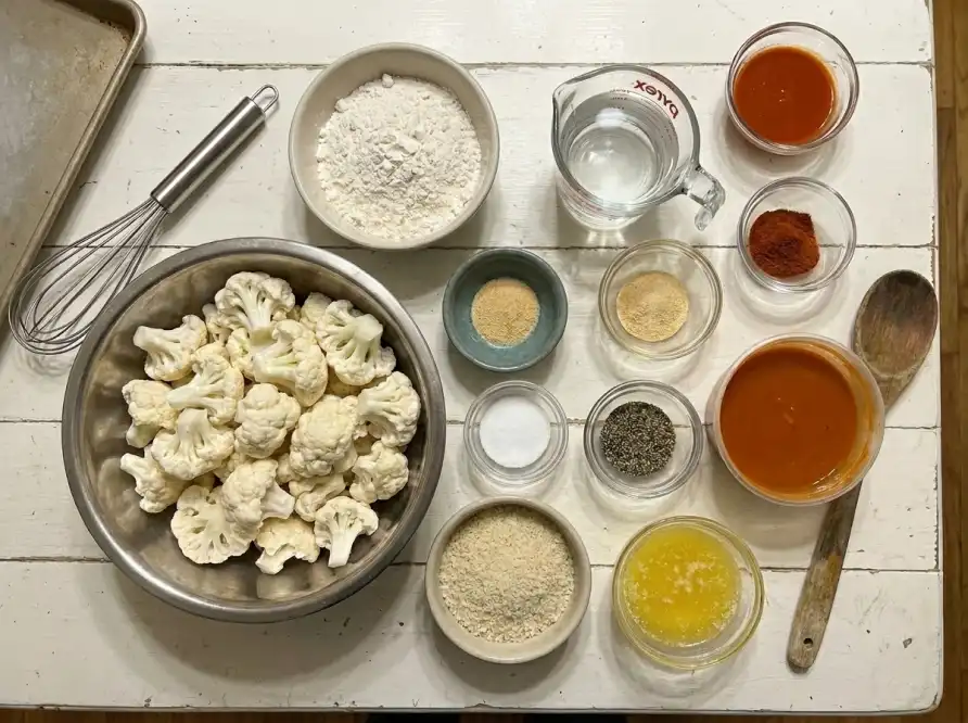 Buffalo Cauliflower Wings ingredients