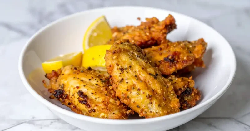 Lemon Pepper Wings (No Flour)
