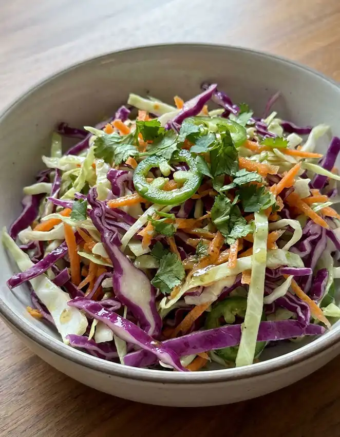 Easy cabbage for fish tacos