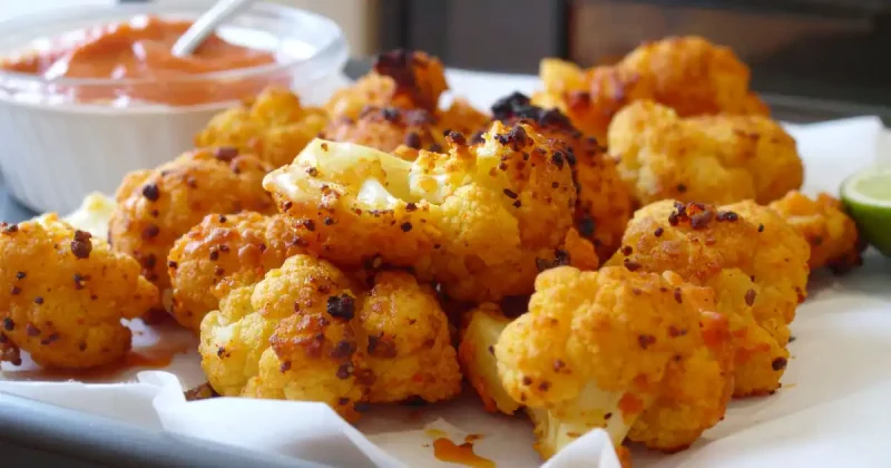 Crispy Baked Buffalo Cauliflower Wings