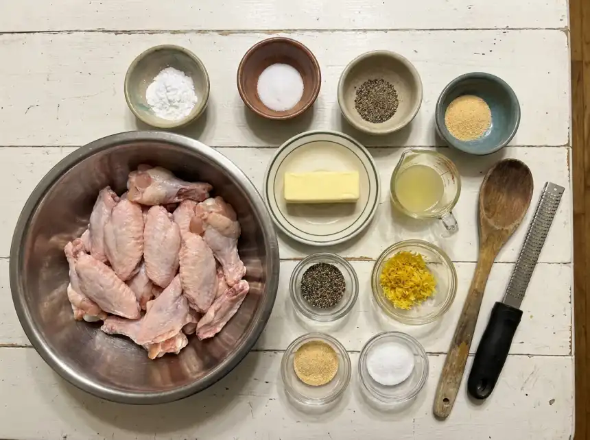 Lemon Pepper wings ingredients