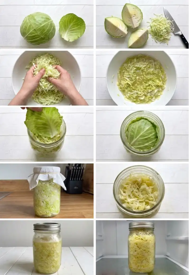 Sauerkraut step by step