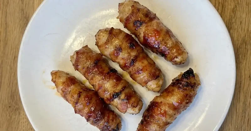 Bacon Wrapped Chicken Tenders with Brown Sugar