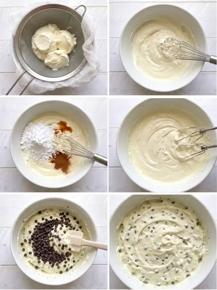 Cannoli Dip step by step
