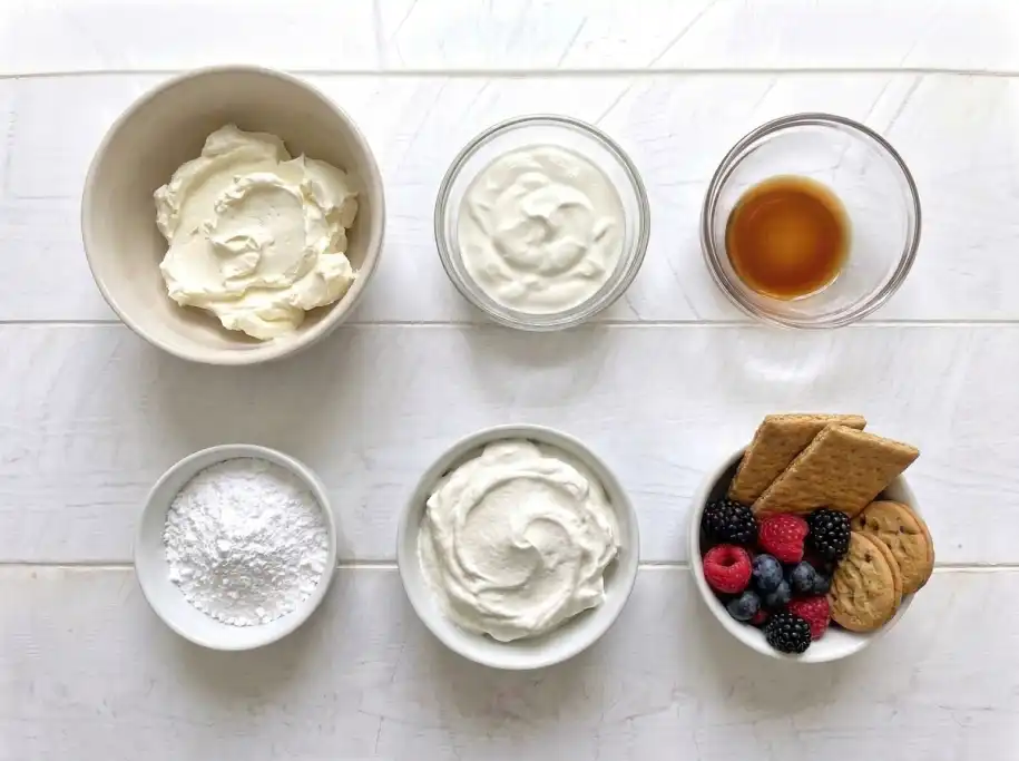 Cheesecake filling Dip ingredients