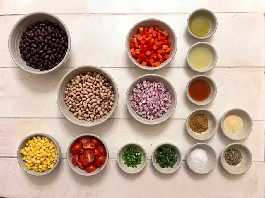 Cowboy Caviar dip ingredients