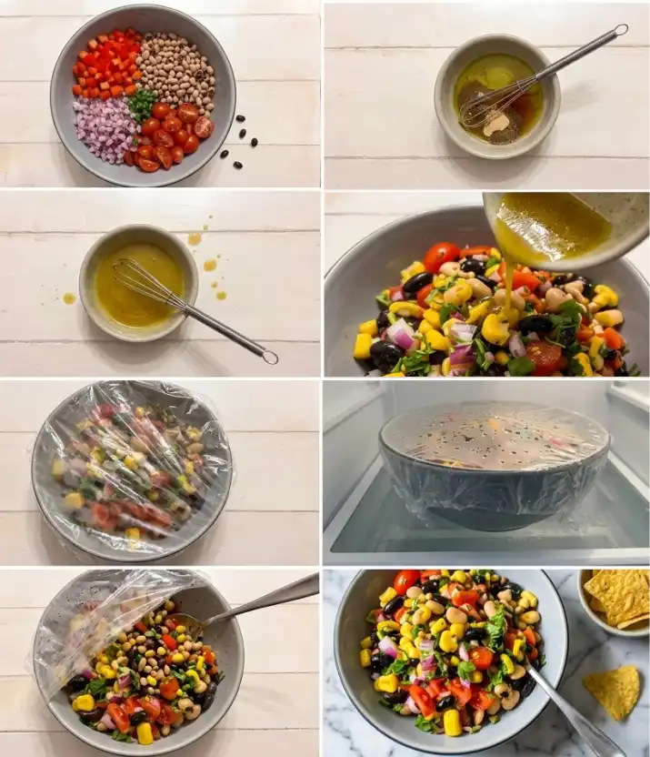 Cowboy Caviar dip step by step
