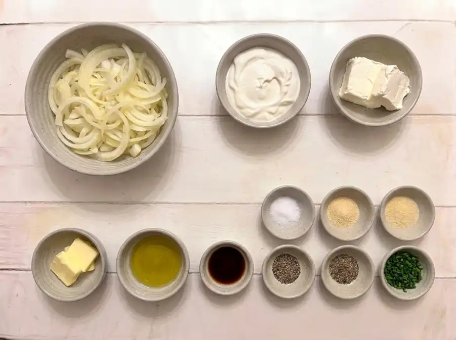 Onion dip ingredients