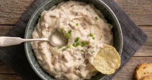 Easy French onion dip with sour cream