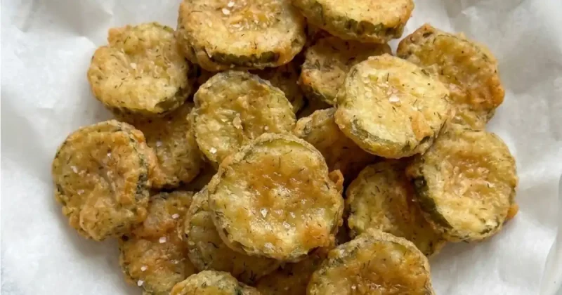 Deep Fried Pickles with Cornmeal