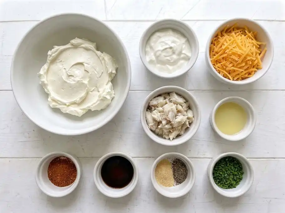 Baked crab dip ingredients