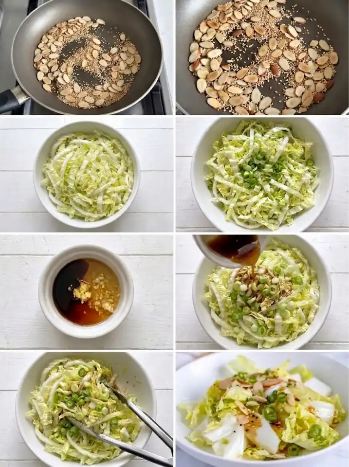 Napa Cabbage Salad step by step