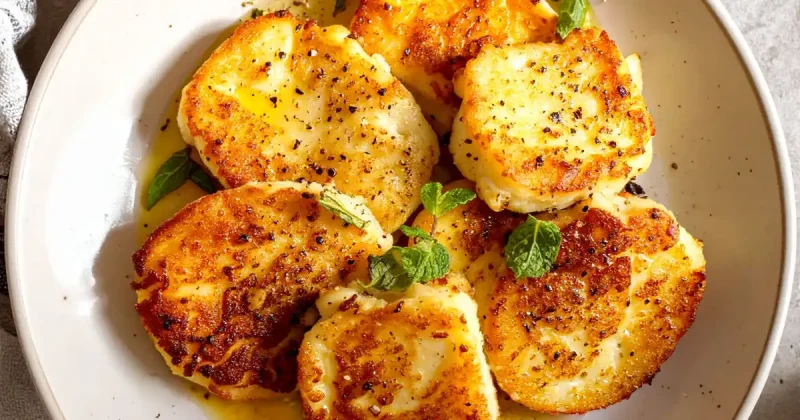 3-Ingredient Pan Fried Halloumi Cheese