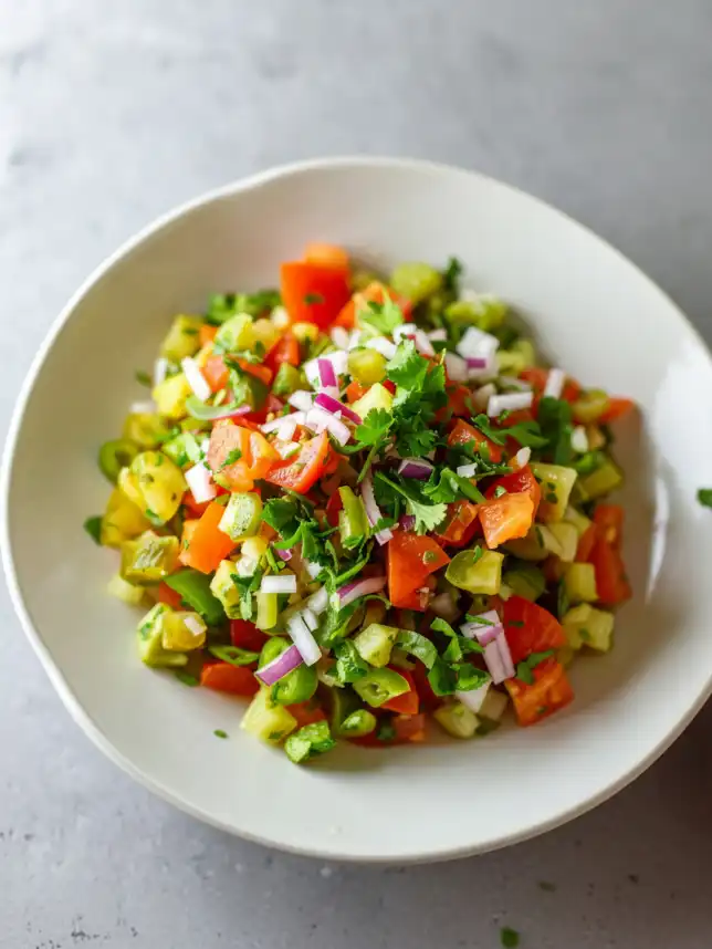A plate of Pickle de Gallo