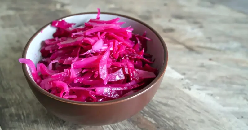 Quick Pickled Red Cabbage