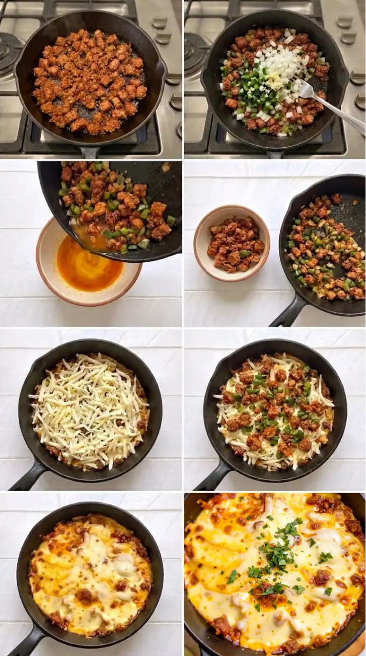 Queso Fundido step by step