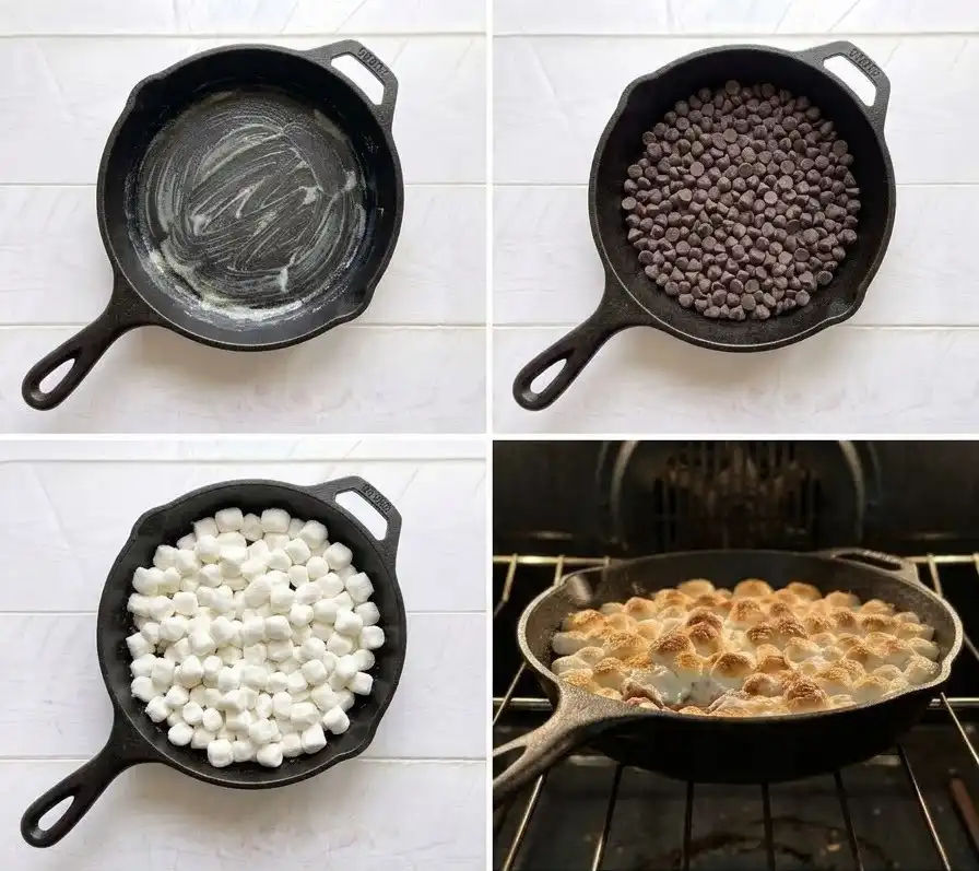 S'mores dip step by step easy
