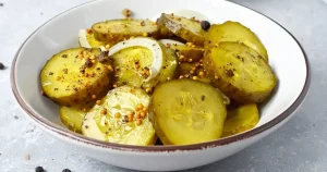 Quick refrigerator pickles bread and butter