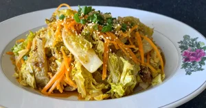 Easy cabbage carrot stir fry