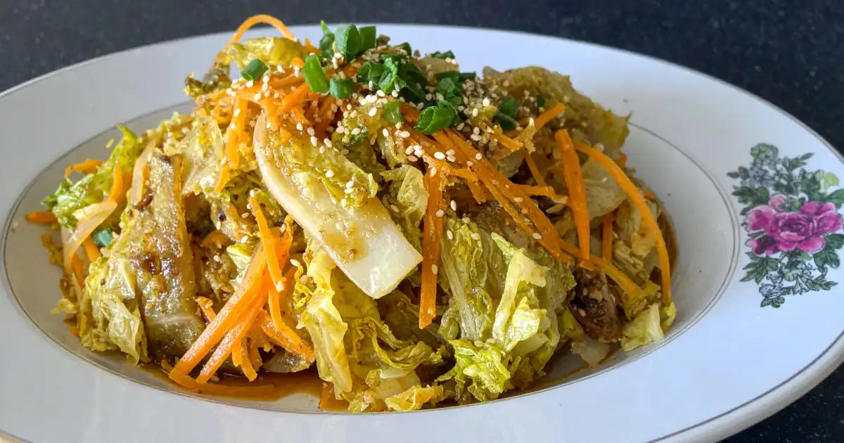 Easy cabbage carrot stir fry