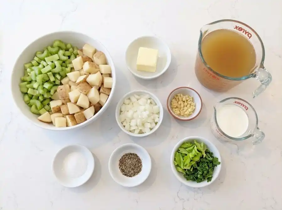 Celery soup ingredients