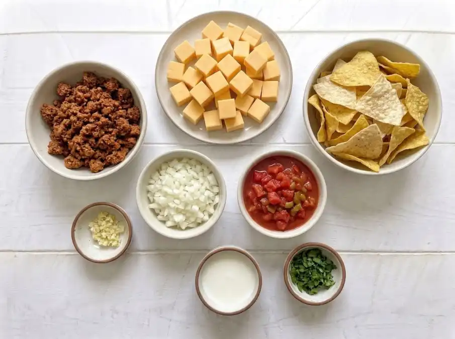 Chorizo Queso Dip ingredients